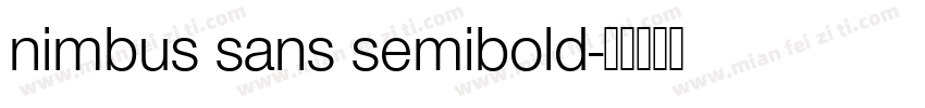 nimbus sans semibold字体转换